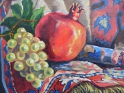 Pomegranate & grapes